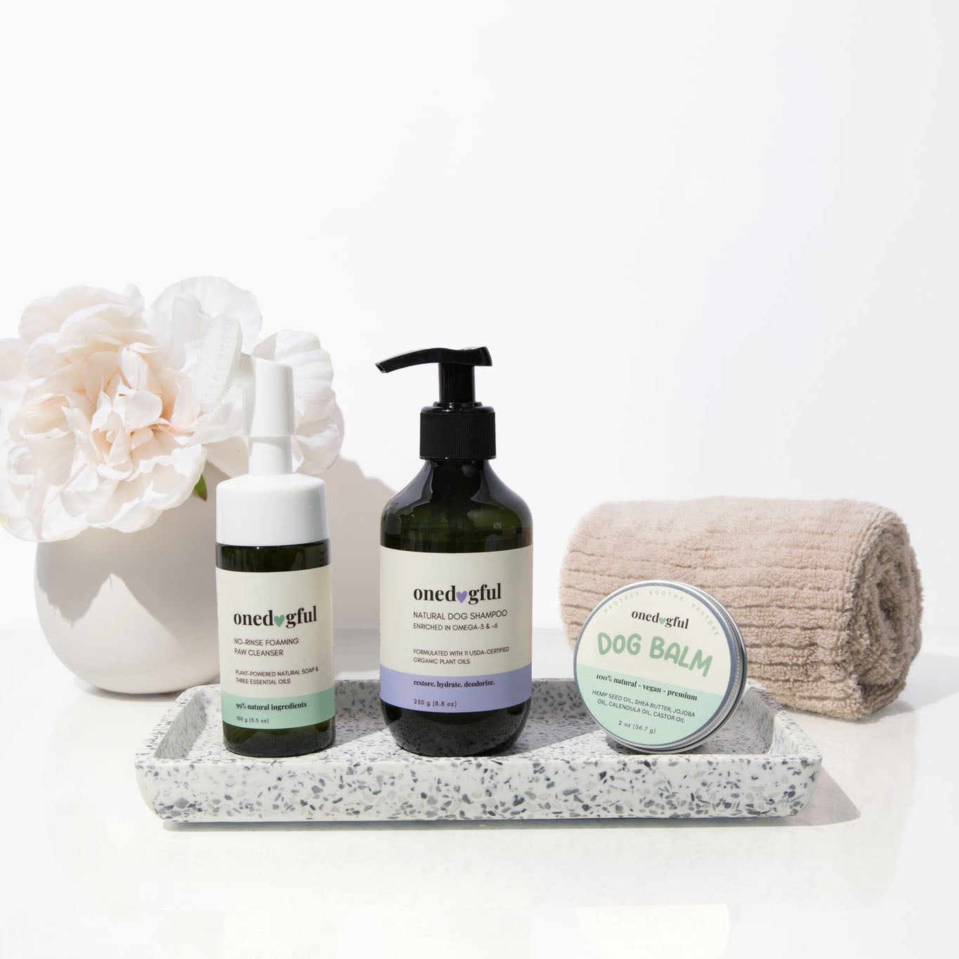 Dog Paw Care Set | Dog Coat & Paw Care Set | Onedogful