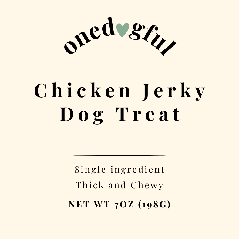 Single-ingredient chicken jerky