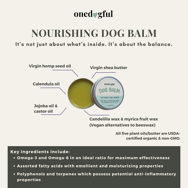 Dog Nourishing Balm | Dog Balm | Onedogful